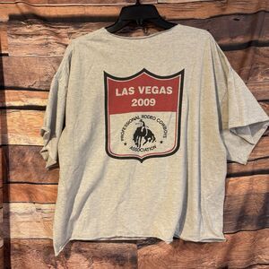 Cactus Saddlery 2009 PRCA National Finals Rodeo Las Vegas  XXL T-Shirt Thrashed
